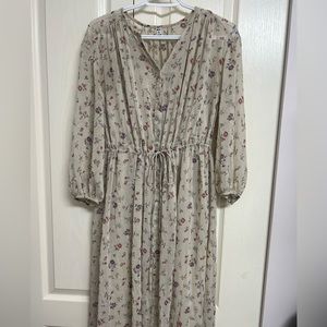 Long sleeve floral dress